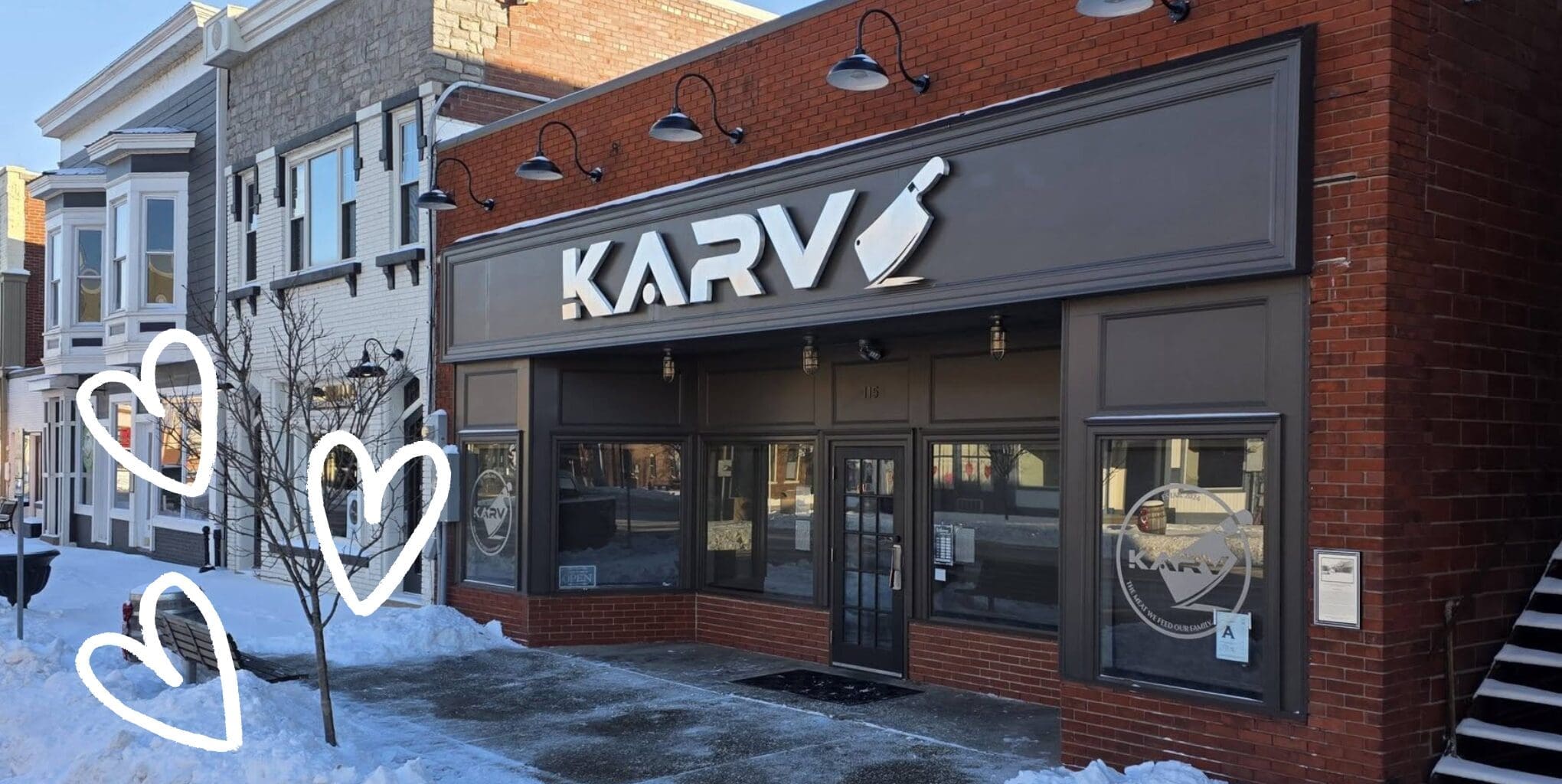 Craft cocktails and drinks served at KARV Meats during Valentine’s Day dinner service. The drink menu pairs perfectly with the restaurant’s premium meat-focused dishes.